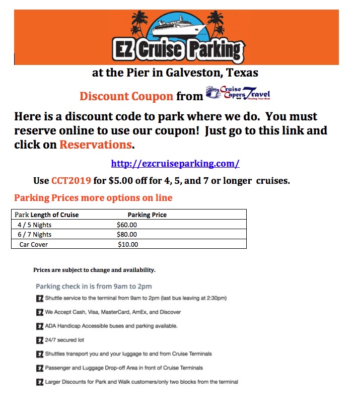 EZ Cruise Parking Discount